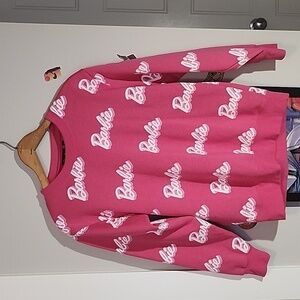 Barbie Logo Pink Sweatshirt - Womens Size Small